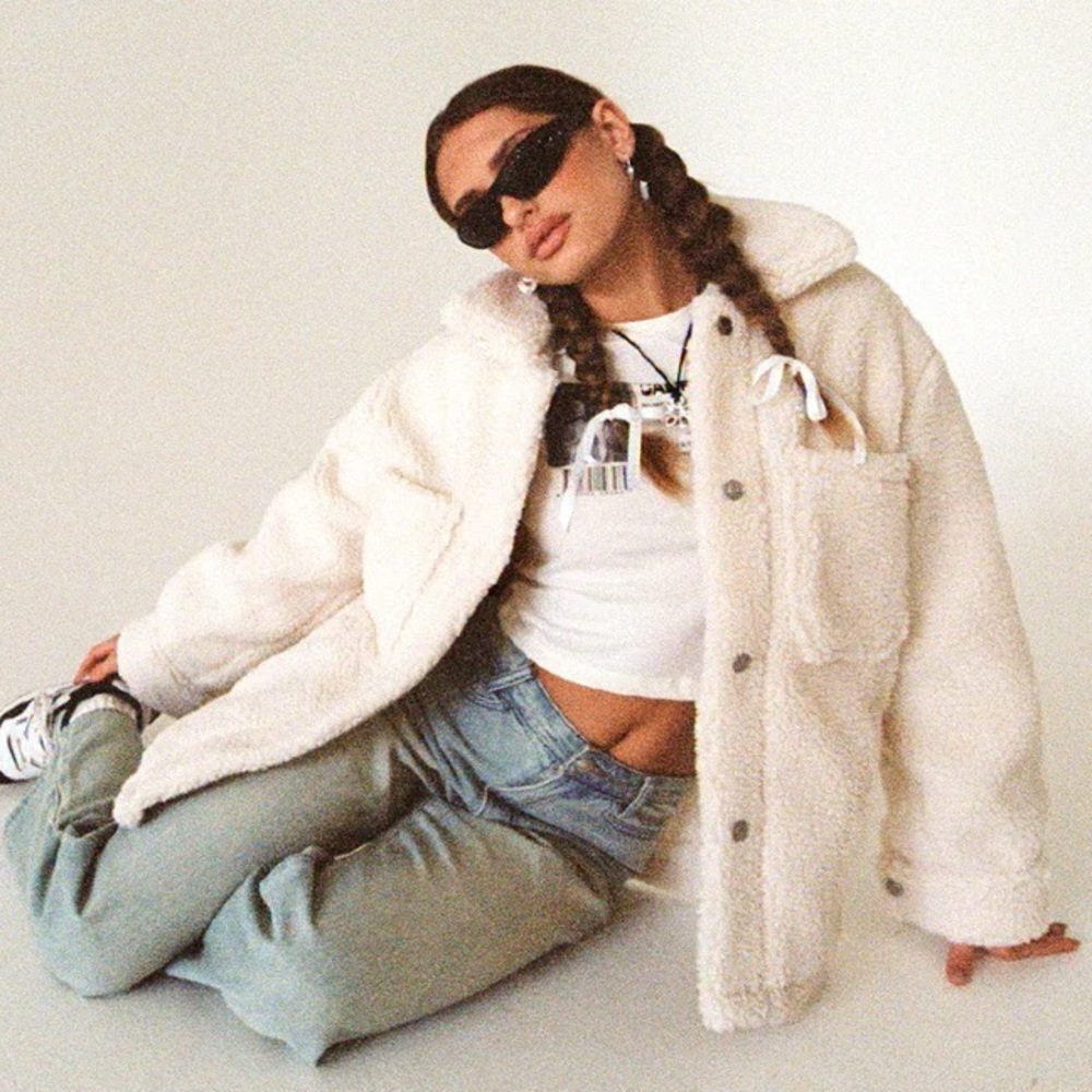 Princess Polly caitii jacket cream